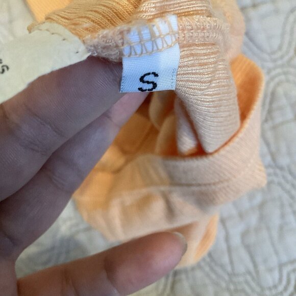 Talentless Women’s Ribbed Modal Tank Mini Stretchy Dress Orange Size Small fit - Picture 9 of 11